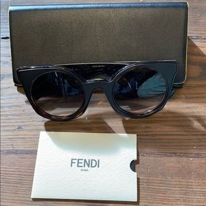 Fendi Sunglasses with subtle tortoiseshell frame